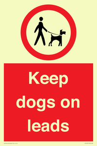 Keep dogs on leads